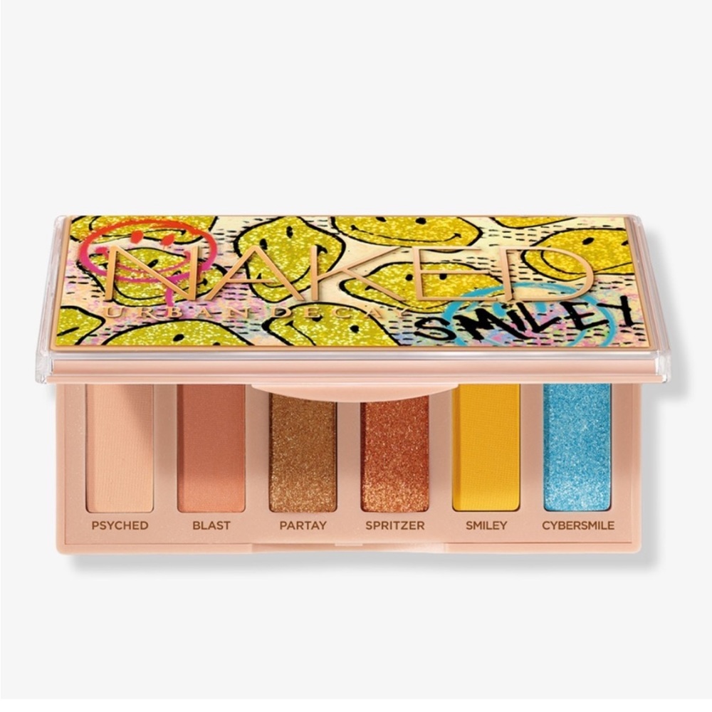 NIB URBAN‎ DECAY Limited Edition “Mucho Happy” Smiley Mini Palette